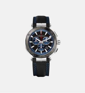 Montre Newport Bleu, Noir 37688AG65 - Herbelin - Argenté