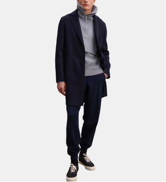 Manteau double face - Bompard - Marine