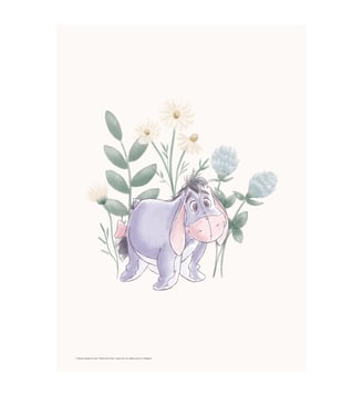 Poster Disney - Disney's Eeyore in Pastel Meadow - Poster & Frame - Multicolore