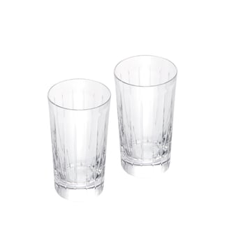 Lot de 2 verres haut en cristal - IRIANA - Christofle - Doré