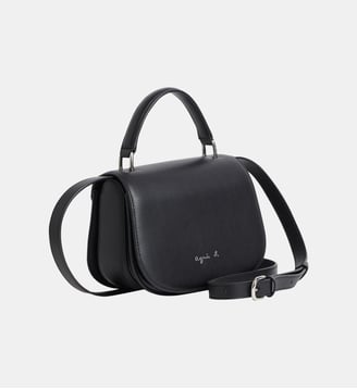 sac à main en cuir - Agnès b. - Noir