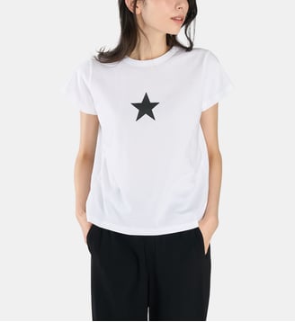 t-shirt en coton étoile - Agnès b. - Blanc