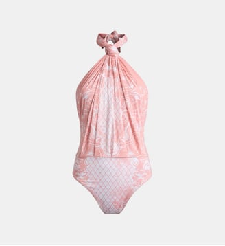Maillot de bain imprimé en lycra Balmain
