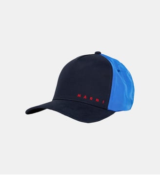 Casquette de baseball avec logo - Marni - Bleu foncé