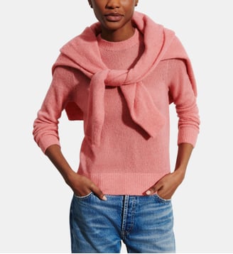 Col rond droit plume - Bompard - Rose mochi