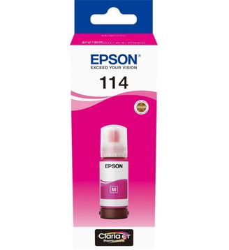 Cartouche d'encre Ecotank Bouteille 114 Magenta - Epson - Rouge