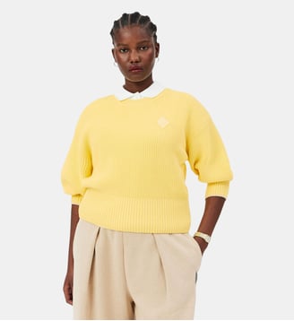 Pull col rond coton Lacoste