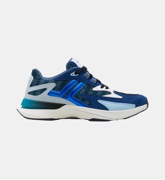 Sneakers Jla En Mesh Et Cuir Métallisé - Lanvin - Bleu