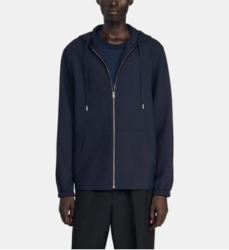 Chemise à capuche - Sandro - Bleu marine