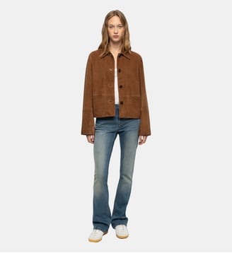 Blouson Lessa Cuir Suede - Zadig&Voltaire - Marron cognac