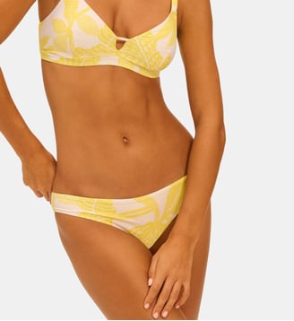 Culotte de bain - Imprimé Pluméria - Simone Pérèle - Jaune