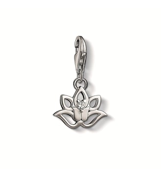 Pendentif Charm fleur de lotus - Thomas Sabo - Argent