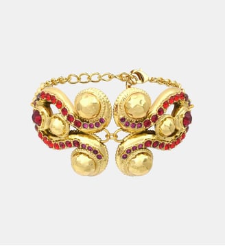 Bracelet chaîne réglable   - Gloria - Satellite - Rouge