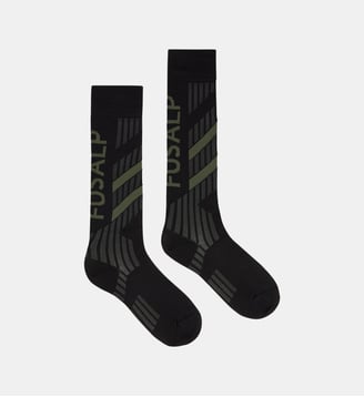 Chaussettes sock tech coupe regular - Fusalp - Army et noir