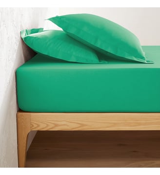 Drap housse en coton bonnet 25 cm La Redoute Interieurs