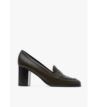 Vittore - Mocassins En Cuir Lisse Kaki - Parallèle - Kaki