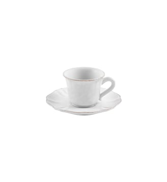 Tasse à Café et Soucoupe Impressions - Costa Nova - White