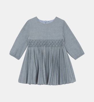 Robe -  moyen col rond plis plats - Tartine Et Chocolat - Gris clair