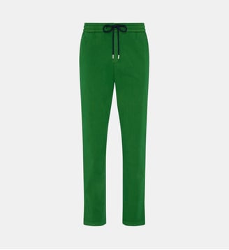 Pantalon en coton satin uni - Vilebrequin - Tropical