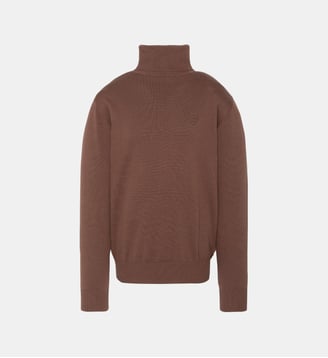Pull col roulé - Schott - Chocolat