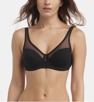 Soutien-gorge Avec Armatures Coton Bio Non Paddé Generous - Dim - Noir