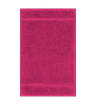 Serviette invites pur coton - Garnier Thiebaut - Orange et rose