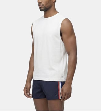 T-shirt Eyelet Edition sans manches - Ron Dorff - Blanc