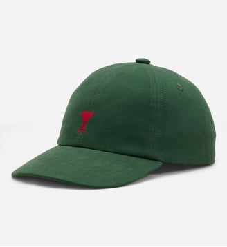 Casquette en coton Ami de Coeur - AMI Paris - Vert bouteille