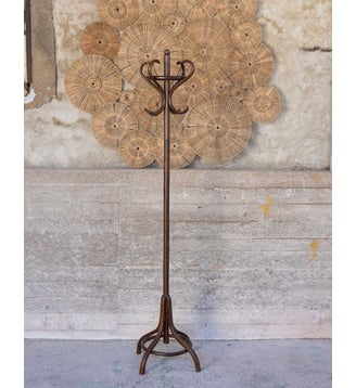 Porte-manteau perroquet Max N°462- Produit chiné - Debongout - Bois foncé
