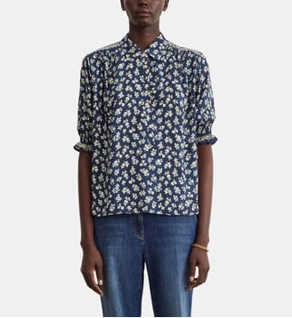 Chemise fluide à fleurs - CELIE - Pablo - Encre