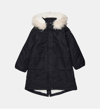 Parka avec logo imprimé - Diesel Kids - Noir