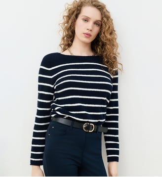 Pull mpierrick - Motif rayures - Coton Caroll