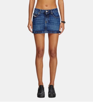 Mini-jupe en denim - Diesel - Bleu foncé