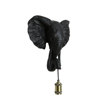 Applique Elephant - Light & Living - Noir