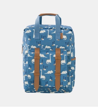 Sac à dos large Dino déperlant - Fresk - Bleu et blanc