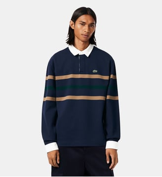Polo rugby Piqué rayé relaxed fit Lacoste