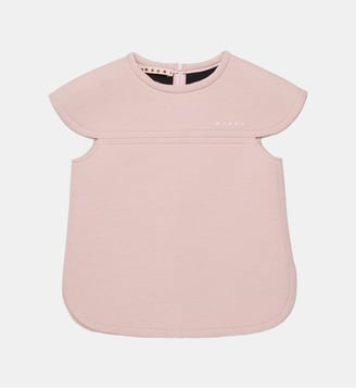 Sweat-shirt à col rond avec logo - Marni - Rose