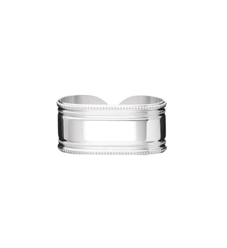 Rond de serviette ouvert en métal argenté - MARIE-ROSE - Christofle - Argent