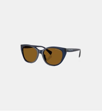 Lunettes de soleil Carré RA5324U - Polo Ralph Lauren - Bleu transparent brillant
