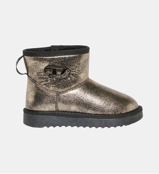 Bottines avec logo - Diesel Kids - Or