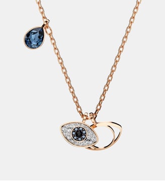 Pendentif Symbolica, Œil, Doré à l’or rose 18 carats (750/1000) - Swarovski - Multi colored et rose gold tone plated