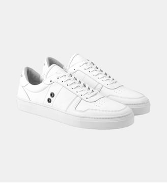 Chaussures de sport en cuir unis - Ron Dorff - Blanc