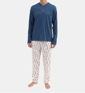 Pyjama en jersey de coton - Toucankamon - Arthur - Orange