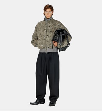Veste en feutre upcyclé - Diesel - Gris