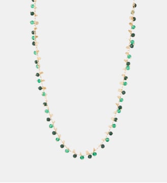 Collier perles à facettes vertes - Balaboosté - Vert