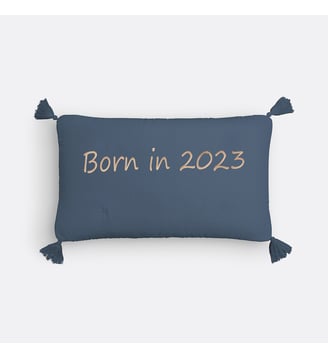 Housse coussin gaze de coton personnalisée Kumla La Redoute Interieurs