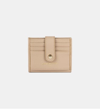 Porte-cartes Dune en cuir - Lancaster - Beige foncé