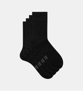 Lot de 2 paires de chaussettes Bambou - Dim - Noir