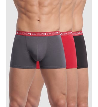 Lot de 3 Boxers - Dim - Noir et rouge