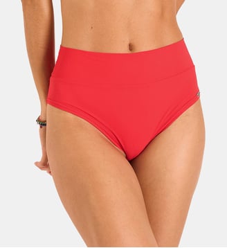 Bas de maillot taille haute Zappa - Banana Moon - Rouge